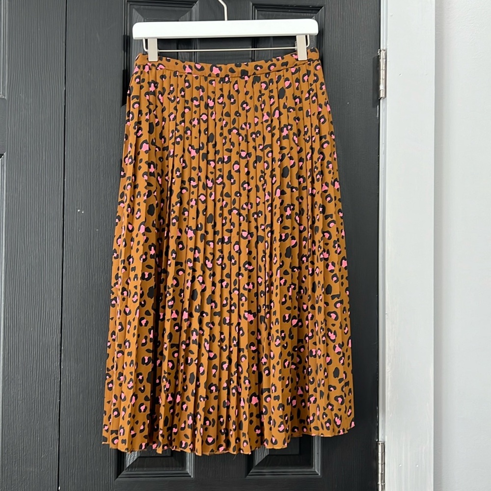 J. Crew pleated midi skirt size 6